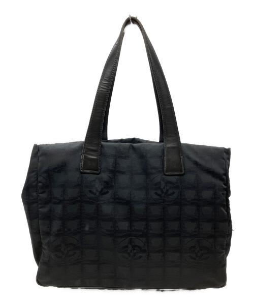 CHANEL（シャネル）CHANEL (シャネル) CHANEL　ニュートラベルライン　トートバッグ ブラックの古着・服飾アイテム