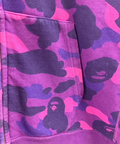 A BATHING APE（アベイシングエイプ）A BATHING APE (アベイシングエイプ) A BATHING APE　ジップパーカー パープル サイズ:Mの古着・服飾アイテム