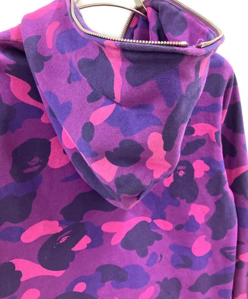 A BATHING APE（アベイシングエイプ）A BATHING APE (アベイシングエイプ) A BATHING APE　ジップパーカー パープル サイズ:Mの古着・服飾アイテム