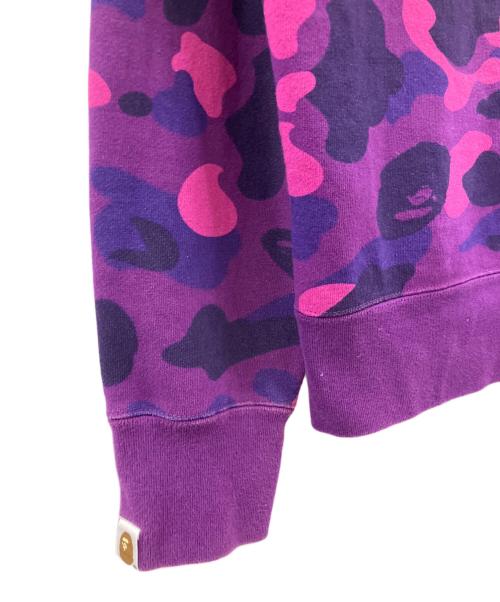 A BATHING APE（アベイシングエイプ）A BATHING APE (アベイシングエイプ) A BATHING APE　ジップパーカー パープル サイズ:Mの古着・服飾アイテム