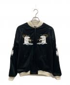 HOUSTONヒューストン）の古着「HOUSTON　スカジャン」｜ブラック