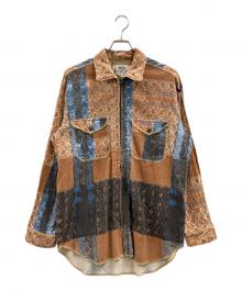 REPLAY（リプレイ）の古着「ジップジャケット」｜ブラウン×ブルー