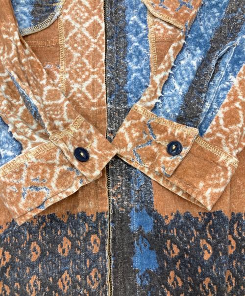 REPLAY（リプレイ）REPLAY (リプレイ) ジップジャケット ブラウン×ブルー サイズ:Mの古着・服飾アイテム