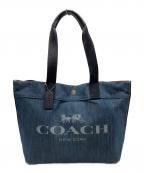 COACHコーチ）の古着「COACH　トートバッグ」｜インディゴ