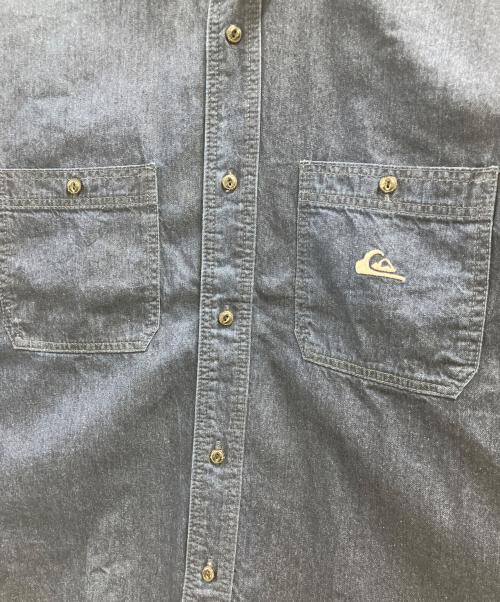 Quiksilver（クイックシルバー）Quiksilver (クイックシルバー) デニムシャツ インディゴ サイズ:Lの古着・服飾アイテム