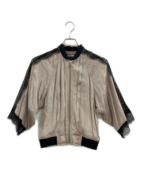 DIESEL（ディーゼル）DIESEL (ディーゼル) DIESEL　レースジャケット ピンク×ブラック サイズ:XXSの古着・服飾アイテム