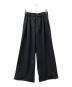 CAMPHOR WOOD（カンファーウッド）の古着「2tuck wide baggy slacks」｜ブラック