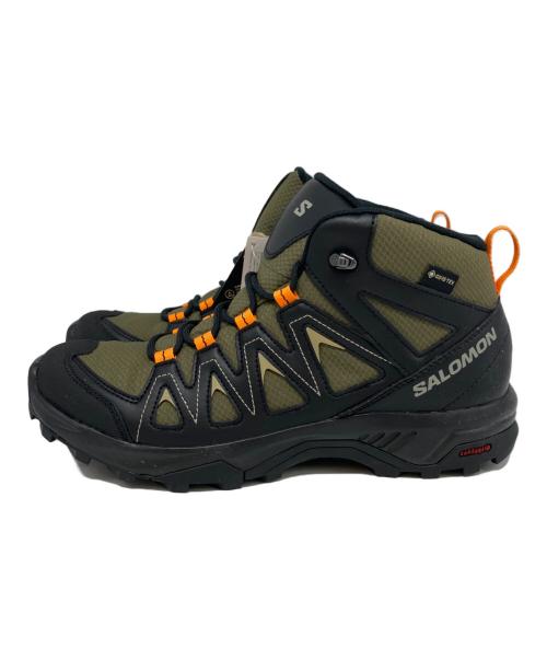 SALOMON（サロモン）SALOMON (サロモン) SALOMON　トレッキングシューズ オリーブ×ブラック サイズ:26ｃｍの古着・服飾アイテム