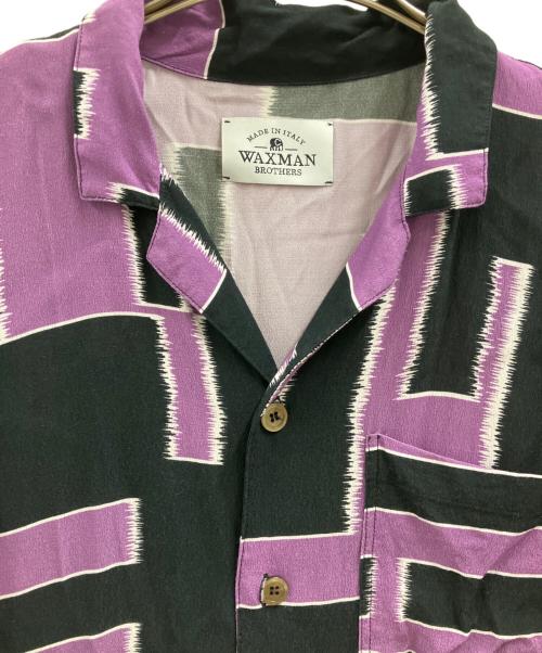 WAXMAN BROTHERS（ワックスマンブラザーズ）WAXMAN BROTHERS (ワックスマンブラザーズ) WAXMAN BROTHERS　長袖シャツ パープル×ブラック サイズ:Mの古着・服飾アイテム