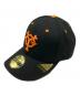 New Era（ニューエラ）の古着「New Era　キャップ」｜ブラック×オレンジ