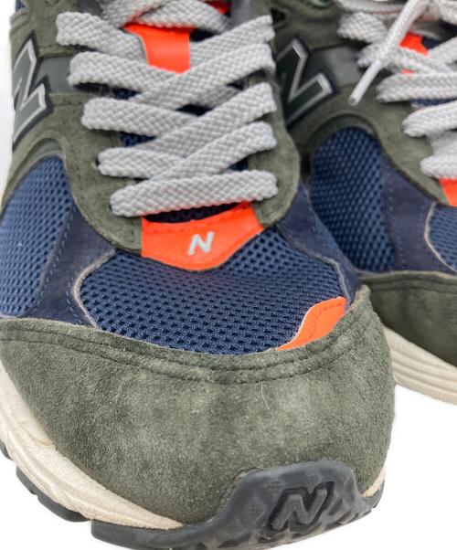 NEW BALANCE（ニューバランス）NEW BALANCE (ニューバランス) NEW BALANCE　ローカットスニーカー カーキ×ブルー×グレー サイズ:26.5cmの古着・服飾アイテム