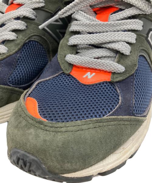 NEW BALANCE（ニューバランス）NEW BALANCE (ニューバランス) NEW BALANCE　ローカットスニーカー カーキ×ブルー×グレー サイズ:26.5cmの古着・服飾アイテム