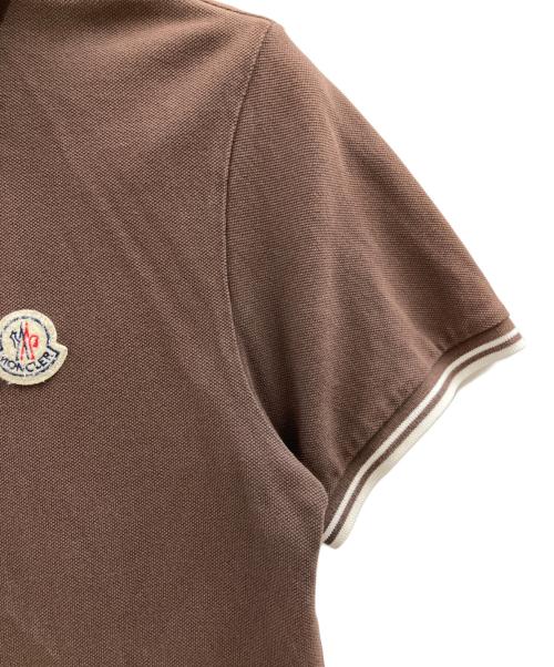 MONCLER（モンクレール）MONCLER (モンクレール) ポロシャツ ブラウン サイズ:Mの古着・服飾アイテム