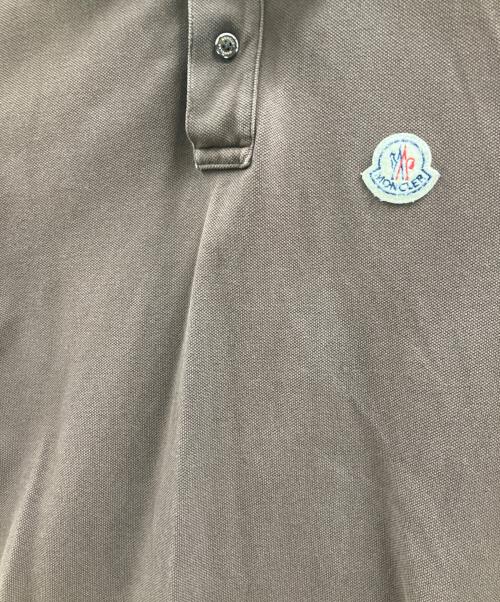 MONCLER（モンクレール）MONCLER (モンクレール) ポロシャツ ブラウン サイズ:Mの古着・服飾アイテム