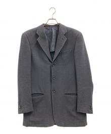 ARMANI COLLEZIONI（アルマーニ コレツィオーニ）の古着「ウールノッチドラペル3Bジャケット」｜ブラック