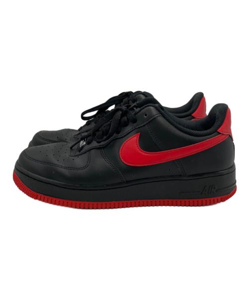 NIKE（ナイキ）NIKE (ナイキ) NIKE　AIR FORCE1　ローカットスニーカー ブラック×レッド サイズ:27ｃｍの古着・服飾アイテム
