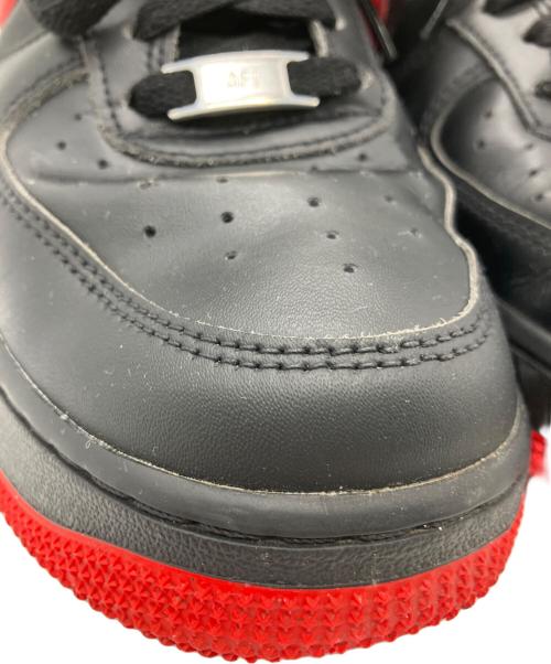 NIKE（ナイキ）NIKE (ナイキ) NIKE　AIR FORCE1　ローカットスニーカー ブラック×レッド サイズ:27ｃｍの古着・服飾アイテム