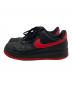 NIKE (ナイキ) NIKE　AIR FORCE1　ローカットスニーカー ブラック×レッド サイズ:27ｃｍ：6000円