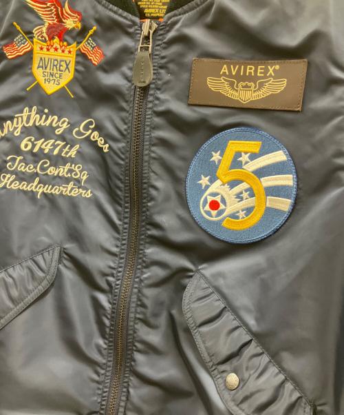 AVIREX（アヴィレックス）AVIREX (アヴィレックス) L-2 5th AIR FORCE ブルー サイズ:Lの古着・服飾アイテム