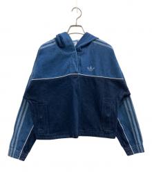 adidas（アディダス）の古着「デニムフーディー」｜インディゴ