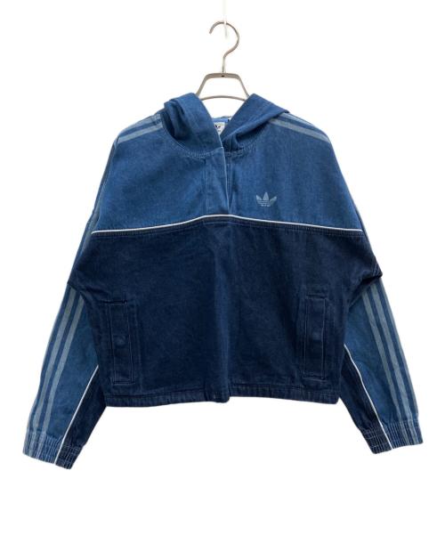 adidas（アディダス）adidas (アディダス) デニムフーディー インディゴ サイズ:Lの古着・服飾アイテム