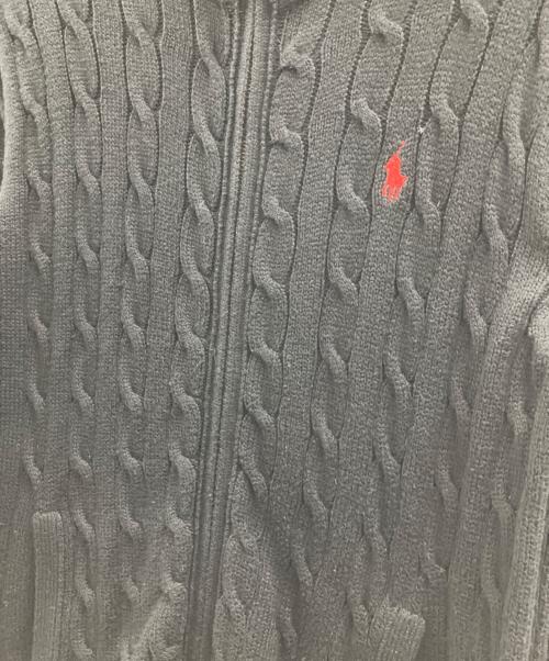 POLO RALPH LAUREN（ポロ・ラルフローレン）POLO RALPH LAUREN (ポロ・ラルフローレン) ドライバーズニット ブラック サイズ:Sの古着・服飾アイテム