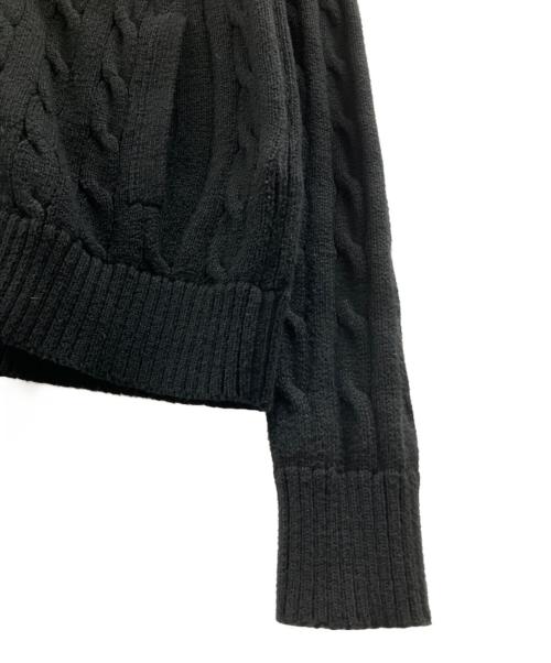 POLO RALPH LAUREN（ポロ・ラルフローレン）POLO RALPH LAUREN (ポロ・ラルフローレン) ドライバーズニット ブラック サイズ:Sの古着・服飾アイテム