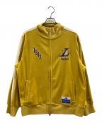 WIND AND SEAウィンダンシー）の古着「LAKERS VELOUR JACKET」｜イエロー