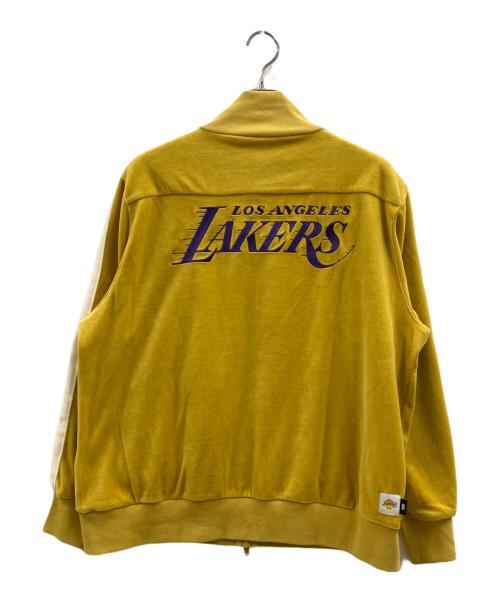 WIND AND SEA（ウィンダンシー）WIND AND SEA (ウィンダンシー) LAKERS VELOUR JACKET イエロー サイズ:Mの古着・服飾アイテム