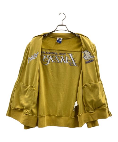 WIND AND SEA（ウィンダンシー）WIND AND SEA (ウィンダンシー) LAKERS VELOUR JACKET イエロー サイズ:Mの古着・服飾アイテム
