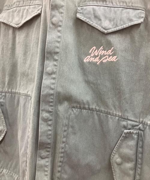 WIND AND SEA（ウィンダンシー）WIND AND SEA (ウィンダンシー) OVERDYED FIELD PARKA グリーン サイズ:Lの古着・服飾アイテム