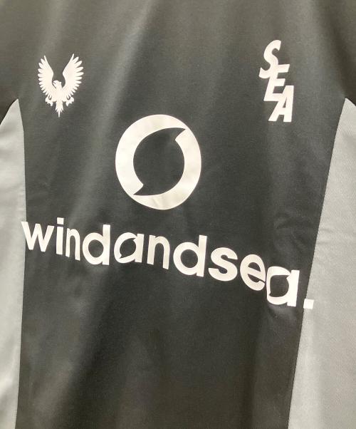 WIND AND SEA（ウィンダンシー）WIND AND SEA (ウィンダンシー) サッカーシャツ ブラック サイズ:Lの古着・服飾アイテム