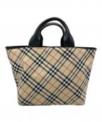 BURBERRY LONDONバーバリーロンドン）の古着「BURBERRY LONDON　ハンドバッグ」｜ベージュ