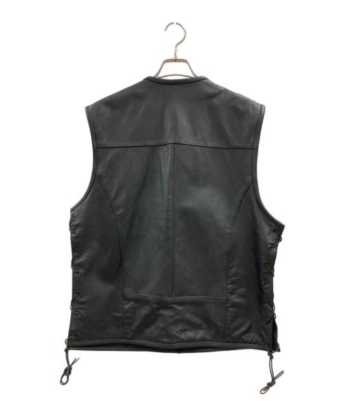 Xelement（エックスエレメント）XELEMENT (エックスエレメント) ノースリーブレザー ブラック サイズ:Mの古着・服飾アイテム