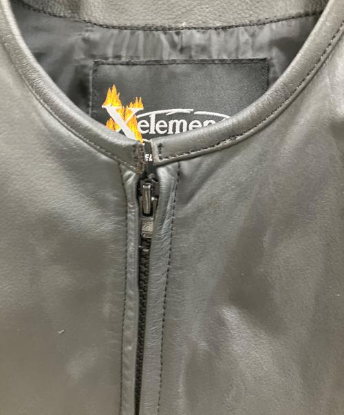 Xelement（エックスエレメント）XELEMENT (エックスエレメント) ノースリーブレザー ブラック サイズ:Mの古着・服飾アイテム