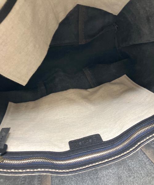 genten（ゲンテン）genten (ゲンテン) genten　トートバッグ ブラック×ベージュの古着・服飾アイテム