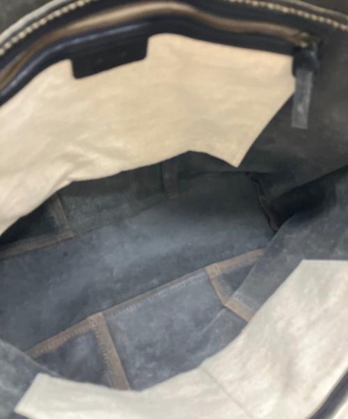 genten（ゲンテン）genten (ゲンテン) genten　トートバッグ ブラック×ベージュの古着・服飾アイテム