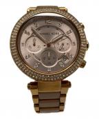 MICHAEL KORSマイケル・コース）の古着「MICHAEL KORS　腕時計」｜ゴールド