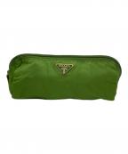 PRADAプラダ）の古着「PRADA　ナイロンポーチ」｜グリーン