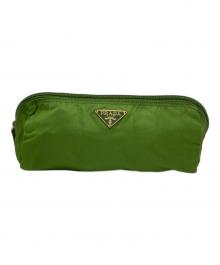PRADA（プラダ）の古着「PRADA　ナイロンポーチ」｜グリーン