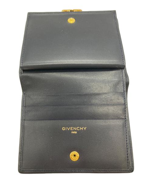 GIVENCHY（ジバンシィ）GIVENCHY (ジバンシィ) GIVENCHY　2つ折り財布 ネイビーの古着・服飾アイテム