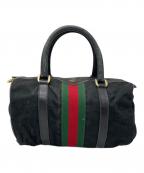 GUCCIグッチ）の古着「GUCCI　OLD GUCCI　ミニボストンバッグ」｜ブラック