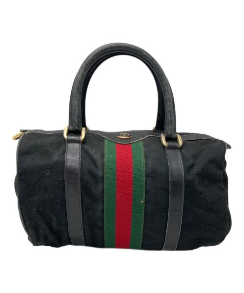 GUCCI（グッチ）GUCCI (グッチ) GUCCI　OLD GUCCI　ミニボストンバッグ ブラックの古着・服飾アイテム