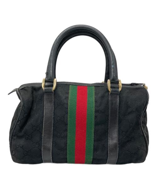 GUCCI（グッチ）GUCCI (グッチ) GUCCI　OLD GUCCI　ミニボストンバッグ ブラックの古着・服飾アイテム