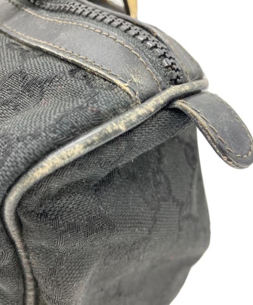 GUCCI（グッチ）GUCCI (グッチ) GUCCI　OLD GUCCI　ミニボストンバッグ ブラックの古着・服飾アイテム