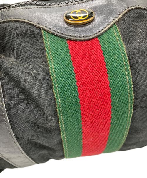 GUCCI（グッチ）GUCCI (グッチ) GUCCI　OLD GUCCI　ミニボストンバッグ ブラックの古着・服飾アイテム
