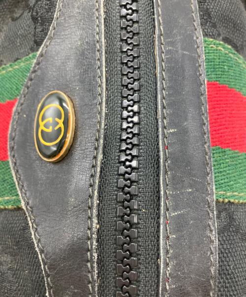 GUCCI（グッチ）GUCCI (グッチ) GUCCI　OLD GUCCI　ミニボストンバッグ ブラックの古着・服飾アイテム