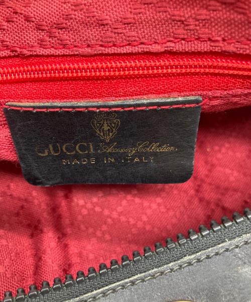 GUCCI（グッチ）GUCCI (グッチ) GUCCI　OLD GUCCI　ミニボストンバッグ ブラックの古着・服飾アイテム