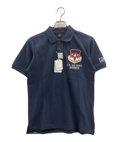 AVIREX（アヴィレックス）AVIREX (アヴィレックス) ポロシャツ ネイビー サイズ:Mの古着・服飾アイテム