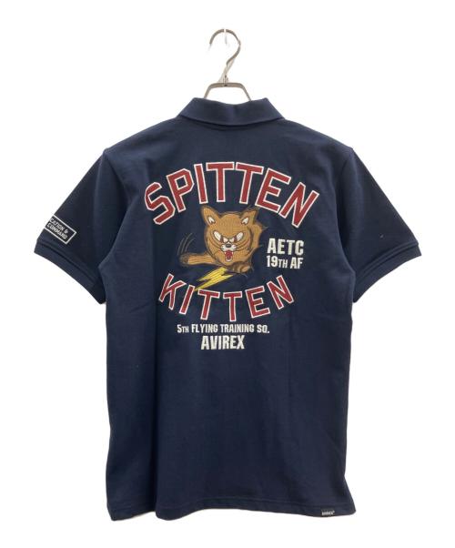 AVIREX（アヴィレックス）AVIREX (アヴィレックス) ポロシャツ ネイビー サイズ:Mの古着・服飾アイテム